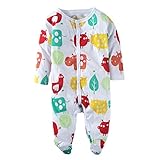 (ビッグエレファント) Big Elephant 1点セット前開き男の子長袖ロンパーススリープウェアボディスーツ K02 (6-9ヶ月)