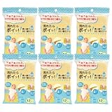 【限定セット】日本パフ 使い捨ておむつ替えシート 72枚入り (12枚入り×6パック) サイズ約33×45cm 防水タイプ