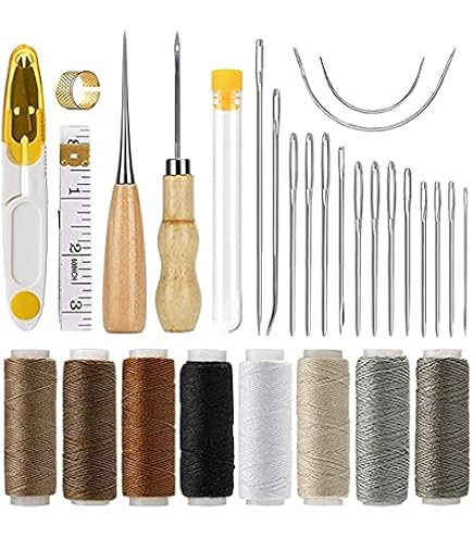 Amazon.co.jp: SEIWA 革の手縫い工具 18点セット プレミアム 革