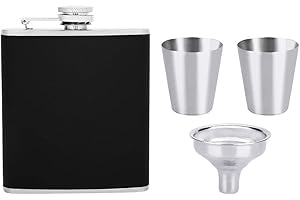 Liquor Flask, Gift Stainless Flask, 18/8 Stainless Steel Proof for Women Liquor Men(7 ounce pot)