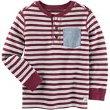 OSHKOSH(オシュコシュ) ストライプサーマルヘンリー ベリー トップス長袖Tシャツ 6ヶ月【並行輸入】