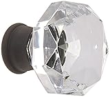 Baldwin 4323112 Crystal Cabinet Knob in Aged Bronze [並行輸入品]