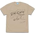 二次元コスパ 『ゆるキャン△』 リンのソロキャンプ Tシャツ LIGHT BEIGE Mサイズ