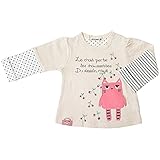 【綿100％】2017年 春物 UZUCHAT ウズチャット レイヤード風 長袖Ｔシャツ UZULAND ウズランド アイボリー◇90cm
