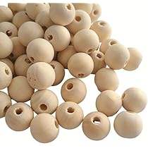 Amazon.co.jp: ウッドビーズ 無垢の木 【 16mm / 12個 】木製