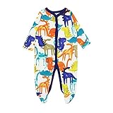 (プタス) Putars赤ちゃんの服秋と冬の赤ちゃんジャンプスーツ恐竜カラースプラッシュインクパターンクロールスーツ旅行宴新生児服 3ヶ月 - 24ヶ月