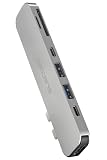 エレコム USB Type-C ハブ ドッキングステーション MacBook専用 (MacBook Pro13.3 2022年6月以前発売モデル） 7-in-2 PD対応 (100W) Thunderbolt 3 Type-C×1 データ転送用Type-C×1 USB-A×2 HDMI×1 4K60Hz SD×1 microSD×1 シルバー DST-C24SV/EC