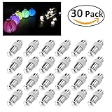 LEORX 30 LED Party Lights for Paper Lanterns Balloons Floral Party Decoration, Waterproof ,Warm Whit