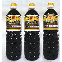 Amazon.co.jp: 鹿児島の甘い醤油 かねよ 母ゆずり濃口1リットル3本