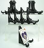 Black Plastic Economy Easels With Locking Bar 4 Inch (Pack of 15) [並行輸入品]