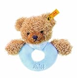 シュタイフ おやすみクマちゃん グリップトイ ブルー 12cm Steiff Sleep Well Grip Toy with Rattle (Blue) 237058 ［並行輸入品］