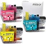バウストア Brother LC3117 対応 互換インクカートリッジ (C/M/Y) 3個 MFC-J6980CDW MFC-J6580CDW MFC-J6983CDW MFC-J6583CDW MFC-J5630CDW