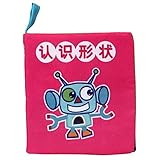 Tovadoo 布絵本 図案学習 ソフト 布のおもちゃ 知育玩具 0-3歳 知育玩具 着脱バンド付き プレゼント