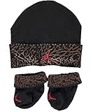 Jordan Infant Elephant帽子とブーティセットFushia、ブラックまたはレッド0 – 6ヶ月 ブラウン