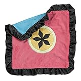 One Grace Place Magical Michayla Binky Blanket, Black, Pink and Turquoise by One Grace Place