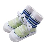 ベビー用 靴下 男の子 足袋風 ソックス 新生児 コットン フォーマル タキシード スポーツ 風　贈り物 (0-12 M 対応足裏の長さ 8-11cm（薦め年齢：新生-12ヶ月）, 绿色鞋带)