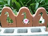 お庭の魔術師　れんがのミニフェンス　あひる　10枚セット