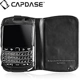 CAPDASE ドコモ BlackBerry Bold 9900 用 Leather Case Classic Bi-Fold, Black よこ開き レザーケース WCBB9900-5001