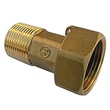 LASCO 26-9003 Brass Water Meter Coupling, 3/4-Inch [並行輸入品]