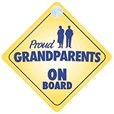 Proud Grandparents On Board Car Sign New Baby / Child Gift / Present / Baby Shower Surprise by mybab