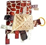 BabyジャックブランケットGiraffe SpotsサテンタブLovey