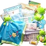 Baby Boyギフト: Just Hoppin Aroundギフトバスケット – Large