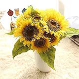 造花 花束 ひまわり造花 人工花 枯れない花 オフィス 家の装飾 人工観葉植物 インテリア 結婚式 お祝い 撮影 飾り ギフトなどにお勧め SDDFOR