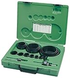 Greenlee 890 Industrial Maintenance Bi-Metal Hole Saw Kit For 3/4 Through 4-3/4 Conduit Size by Gree