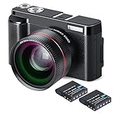 デジカメラ LAOAOO デジタルカメラ フルHD1080p 24MP 3.0インチスクリーン 予備バッテリーあり 広角レンズ搭載 カメララ