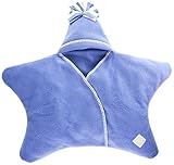 Tuppence & Crumble タッペンスアンドクランブル 星型アフガン Star Wrap スターラップ 0-4ヶ月用 スカイブルー