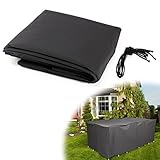 室内外適用 ファニチャーカバー 家具カバー 防水防塵防風多機能 ナイロン縄付属 242x162x100cm ファニチャー・テーブル・ソファ・洗濯機・テレビなど