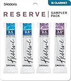 D'Addario WOODWINDS （ダダリオウッドウインズ）レゼルヴ B♭クラリネット リード サンプラーパックR3.5 R3.5+ RC3.5 RC3.5+、DRS-C35