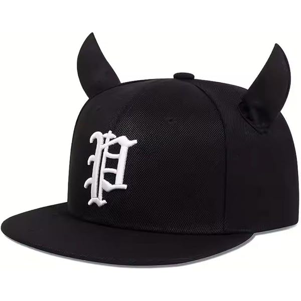 Amazon.co.jp: ツノ 帽子 ピラフ星人 ブラック キャップ メンズ キッズ