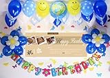 A032☆風船セット◆写真３枚入ります◆お誕生日を飾りましょ♪　【 写真+名前入り 横断幕♪　PHOTOバナー】　フォトバナー / 誕生日横断幕　パーティー装飾用品　★横断幕＋バルーン装...