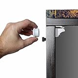 赤ちゃん安全磁気キャビネットロック(4ロック+1キー) ベビーガード 磁気 キャビネットロック 食器棚、引き出しなど適用 インストール簡単 工具不要 けが防止 3Mテープ付き