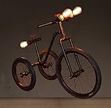ロフトレトロフロアランプ装飾パイプ鉄ノスタルジック産業風自転車フロアランプE27 * 3高80cm
