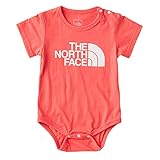 ノースフェイス ベビー ロンパース THE NORTH FACE Baby S/S Romers & Bib NTB31850 サンベイクレッド / 80サイズ