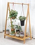 フラワースタンド シンプルなクリエイティブ木製の折りたたみ床フラワーポットシェルフ、植物スタンド、フラワーラック