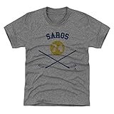 500レベルJuuse SarosナッシュビルHockey子供用シャツ – Juuse SarosナッシュビルSticks Kids Large (10-12Y) グレイ