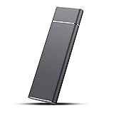 超高速外付けSSD、ポータブルモバイルソリッドステートドライブ、コンピューター、携帯電話に最適 (1TB,ブラック)
