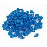 車のための100個のバンパー?ドアブートトリムパネルプラスチックリベットファスナーブルー