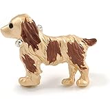 Avalaya 小型犬用ブローチ マットゴールドトーン - 幅30mm
