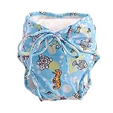 [海洋生命]アジャスタブル幼児ネクタイと一緒に泳ぐおむつ、サイズ、ミディアム、赤