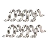 SODIAL 10パックアイパッド、アイストラップ、レース、カヤックデッキループ、ネクタイファスニング、ライダーのサイクルカヤックカヌーリギング