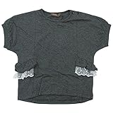 【春夏物】 nico hrat(ニコフラート) 製品洗い加工済み 綿レーヨン天竺フリルTシャツ 110cm/MC NO.B-260113