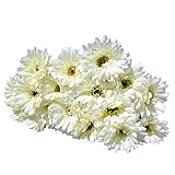 xiaokesong 造花 花のみ ガーベラ 花びら 雛菊 小さい アーティフィシャルフラワー 結婚式 10枚入り