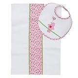 Elegant Baby Perfect Shower Gift Burp Cloth and Bib Set, Lovebird by Elegant Baby