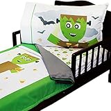 3pc RoomCraft Frankenstein Friends Toddler Bedding Set Halloween Blanket Sheet and Pillowcase Set by