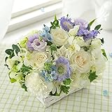 BunBunBee 旬のおまかせアレンジ「ホワイト＆ブルー～ローズ～」