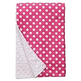 Baby Elephant Ears Ultra Soft Baby Blanket (XLarge (42x32) Pink Dot) [並行輸入品]